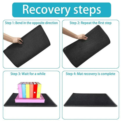 Cat Litter Mat Pet Toilet Non Slip Pet Litter Box Filter Mat Double Layer Wear Resistant Waterproof Cat Litter Mat Pet Supplies